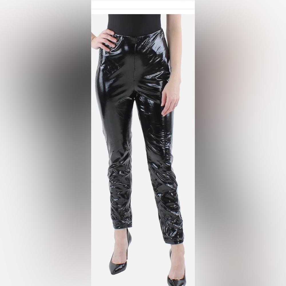 NWOT Blank NYC x Revolve Bang Patent High Rise Leggings in Shiny Black - Size 28